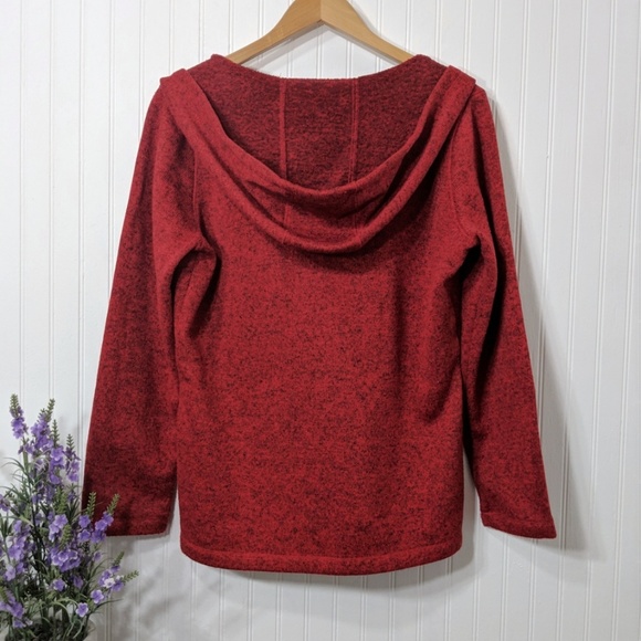 Eddie Bauer Red Pullover Hoodie Sz Large - Picture 2 of 4